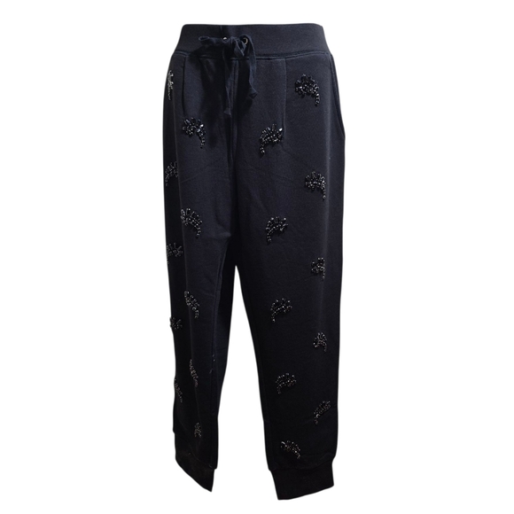 Juicy Couture Pants - NWT Juicy Couture Embellished Joggers Medium Black